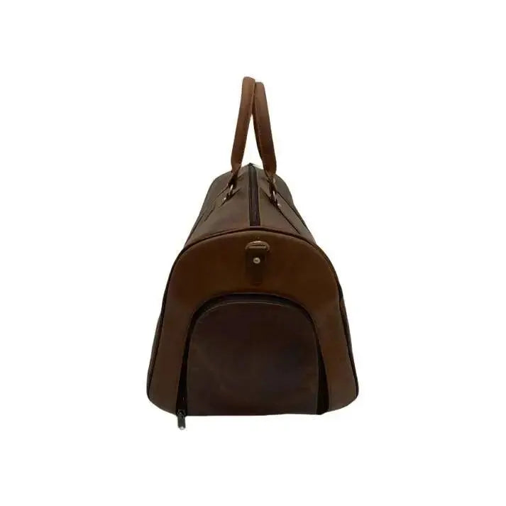 Ardan Genuine Leather Duffle Bag with Shoe Compartment (AL112) Large Size 40 Liters Colour - Brown