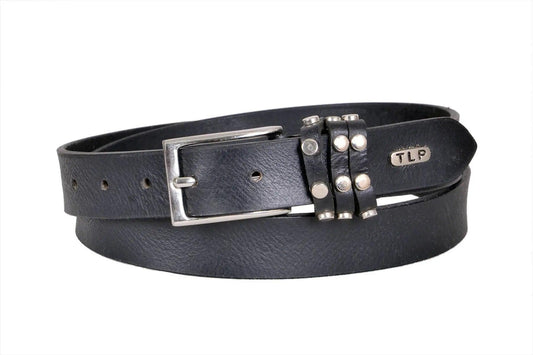 TLP GENUINE Leather Belt for Men (Colour-Black)(BELT-10026) TLP International