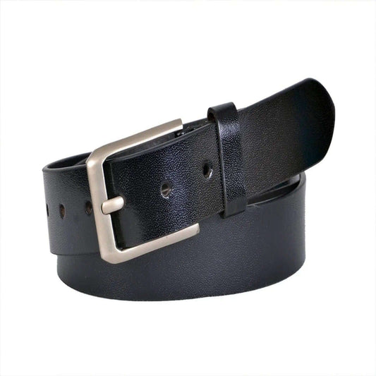 TLP Men's GENUINE Leather Formal Belts(Colour-Black)(BELT-10005) TLP International