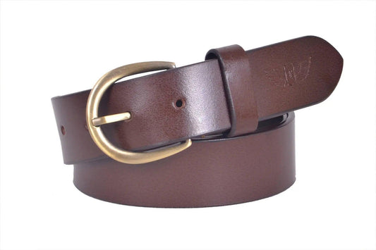 TLP Men's GENUINE Leather Formal Belts(Colour-Brown)(BELT-10012) TLP International